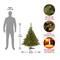4 ft. Pre-Lit Kincaid Spruce Artificial Christmas Tree, Multicolor Lights